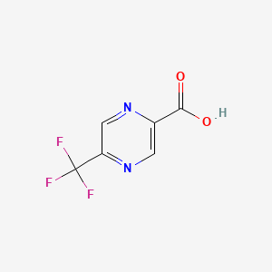 Chemical structure of 5-(Trifluoromethyl)pyrazine-2-carboxylic acid