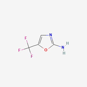 Chemical structure of 5-(Trifluoromethyl)oxazol-2-amine