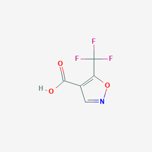 Chemical structure of 5-(trifluoromethyl)isoxazole-4-carboxylic acid