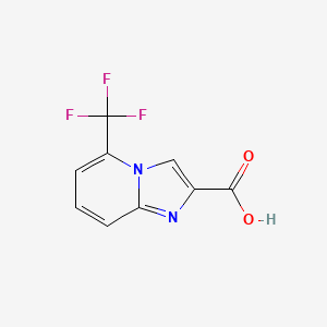 Chemical structure of 5-(Trifluoromethyl)imidazo[1,2-a]pyridine-2-carboxylic acid