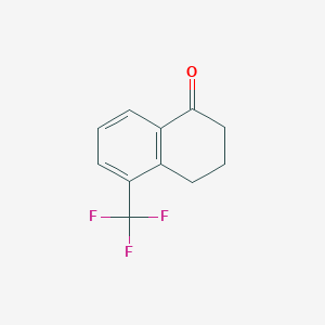 Chemical structure of 5-(Trifluoromethyl)-3,4-dihydronaphthalen-1(2H)-one