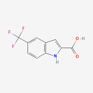 Chemical structure of 5-(Trifluoromethyl)-1H-indole-2-carboxylic acid
