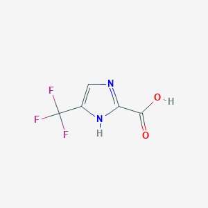 Chemical structure of 5-(Trifluoromethyl)-1H-imidazole-2-carboxylic acid