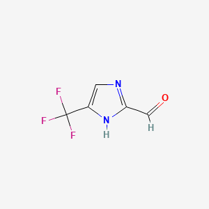 Chemical structure of 5-(Trifluoromethyl)-1H-imidazole-2-carbaldehyde