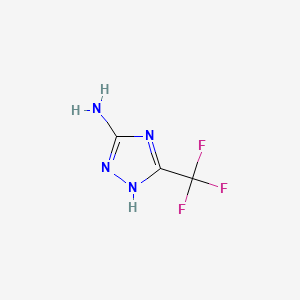 Chemical structure of 5-(Trifluoromethyl)-1H-1,2,4-triazol-3-amine
