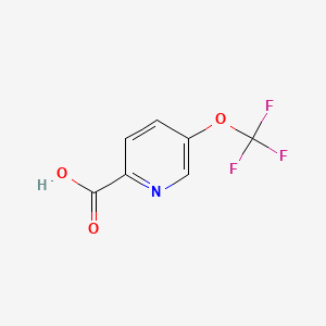 Chemical structure of 5-(Trifluoromethoxy)picolinic acid