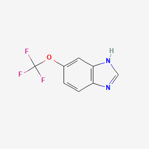 Chemical structure of 5-(Trifluoromethoxy)-1H-benzimidazole
