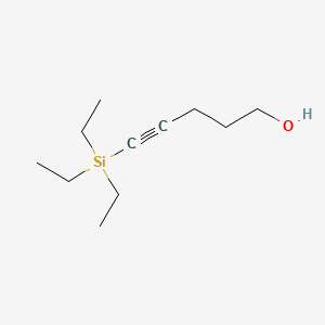 Chemical structure of 5-(Triethylsilyl)-4-pentyn-1-ol