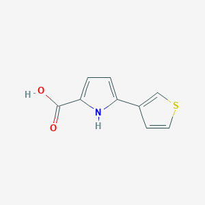 Chemical structure of 5-(Thiophen-3-yl)-1H-pyrrole-2-carboxylic acid