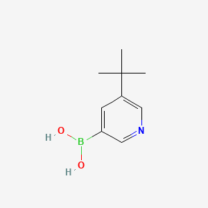 Chemical structure of 5-(TERT-BUTYL)PYRIDINE-3-BORONIC ACID