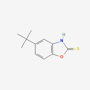 Chemical structure of 5-Tert-butyl-1,3-benzoxazole-2-thiol