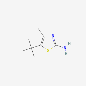 Chemical structure of 5-(tert-Butyl)-4-methylthiazol-2-amine
