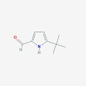 Chemical structure of 5-(tert-Butyl)-1H-pyrrole-2-carbaldehyde