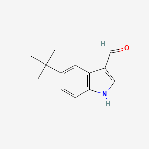 Chemical structure of 5-tert-butyl-1H-indole-3-carbaldehyde