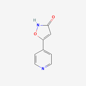Chemical structure of 5-(Pyridin-4-yl)isoxazol-3-ol