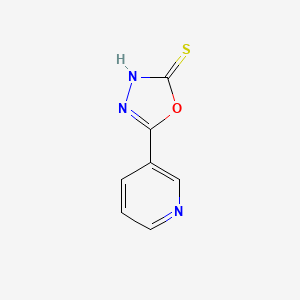 Chemical structure of 5-(3-Pyridyl)-1,3,4-oxadiazole-2-thiol