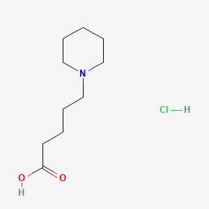 Chemical structure of 5-(Piperidin-1-yl)pentanoic acid hydrochloride