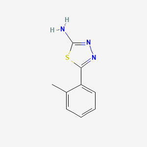 Chemical structure of 5-(o-Tolyl)-1,3,4-thiadiazol-2-amine