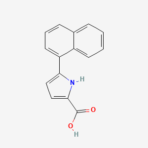 Chemical structure of 5-(Naphthalen-1-yl)-1H-pyrrole-2-carboxylic acid