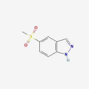 Chemical structure of 5-(Methylsulfonyl)-1H-indazole