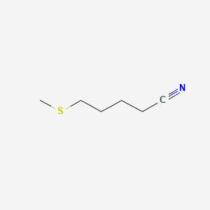 Chemical structure of 5-(methylsulfanyl)pentanenitrile