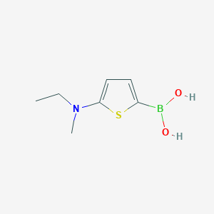 Chemical structure of 5-(Methylethylamino)thiophene-2-boronic acid