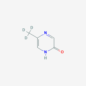 Chemical structure of 5-(methyl-d3)pyrazin-2-ol