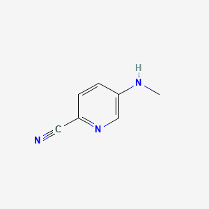 Chemical structure of 5-(Methylamino)picolinonitrile