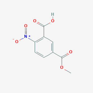Chemical structure of 5-(Methoxycarbonyl)-2-nitrobenzoic Acid