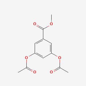 Chemical structure of Methyl 3,5-bis(acetyloxy)benzoate