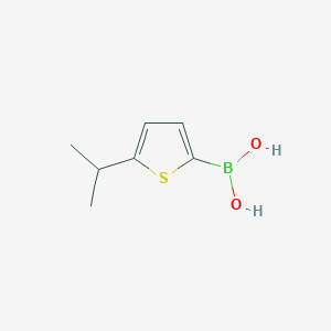 Chemical structure of 5-(iso-Propyl)thiophene-2-boronic acid