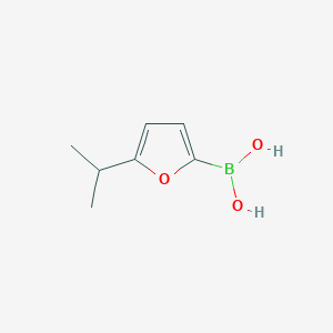 Chemical structure of 5-(iso-Propyl)furan-2-boronic acid
