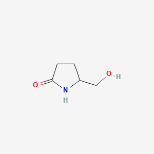Chemical structure of 5-(Hydroxymethyl)pyrrolidin-2-one