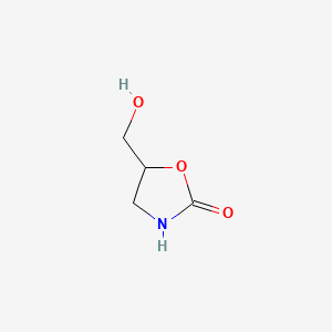 Chemical structure of 5-(Hydroxymethyl)oxazolidin-2-one