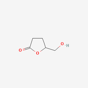 Chemical structure of 5-(Hydroxymethyl)oxolan-2-one