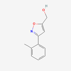 Chemical structure of (3-(o-Tolyl)isoxazol-5-yl)methanol