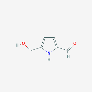 Chemical structure of 5-(Hydroxymethyl)-1H-pyrrole-2-carbaldehyde