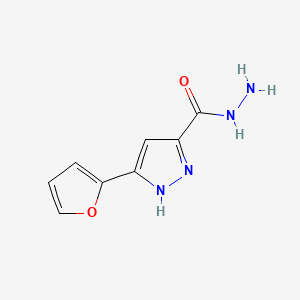 Chemical structure of 5-(Furan-2-yl)-1h-pyrazole-3-carbohydrazide