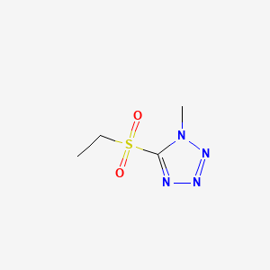 Chemical structure of 5-(Ethylsulfonyl)-1-methyl-1H-tetrazole
