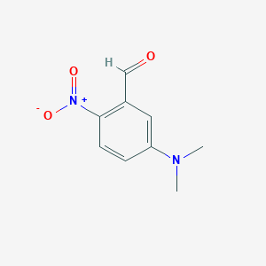 Chemical structure of 5-(dimethylamino)-2-nitrobenzaldehyde