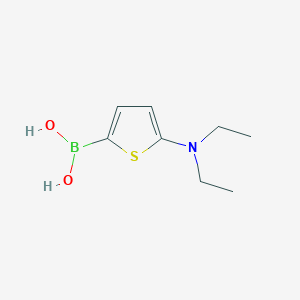 Chemical structure of 5-(Diethylamino)thiophene-2-boronic acid