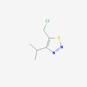 Chemical structure of 5-(Chloromethyl)-4-isopropyl-1,2,3-thiadiazole