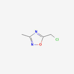 Chemical structure of 5-(Chloromethyl)-3-methyl-1,2,4-oxadiazole