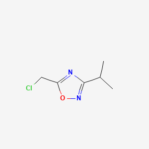Chemical structure of 5-(Chloromethyl)-3-Isopropyl-1,2,4-Oxadiazole