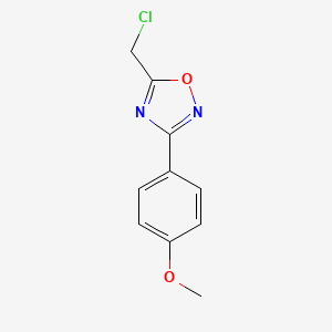 Chemical structure of 5-(Chloromethyl)-3-(4-methoxyphenyl)-1,2,4-oxadiazole