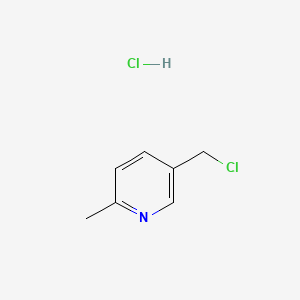 Chemical structure of 5-(Chloromethyl)-2-methylpyridine hydrochloride