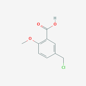 Chemical structure of 5-(Chloromethyl)-2-methoxybenzoic acid