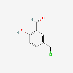 Chemical structure of 5-(Chloromethyl)-2-hydroxybenzaldehyde