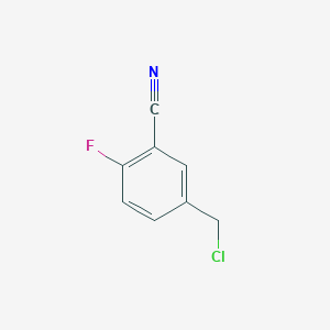 Chemical structure of 5-(Chloromethyl)-2-fluorobenzonitrile