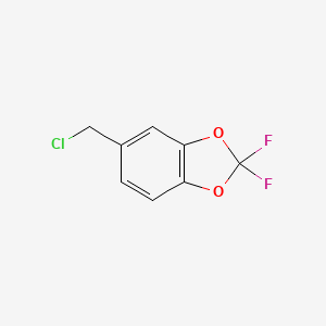 Chemical structure of 5-(Chloromethyl)-2,2-difluorobenzo[d][1,3]dioxole